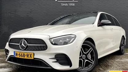 Occasion Mercedes E300 AMG line 320 PK (235 kW) 2022 Wit Stationwagen