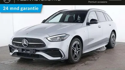 Zilver Occasion 2025 Mercedes C300e AMG line Stationwagen | € 51.900 (Eerlijke prijs)