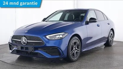 Blauw Occasion 2024 Mercedes C300 AMG line Sedan | € 49.945 (Eerlijke prijs)