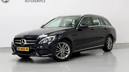 Blauw (metallic) Occasion 2018 Mercedes C180 Business Stationwagen | € 17.400 (Super prijs)