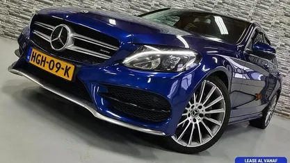 Blauw Gebruikt 2017 Mercedes C220 AMG line Stationwagen | € 15.995 (Eerlijke prijs)
