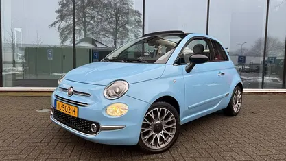 Blauw Occasion 2016 Fiat 500C Lounge Cabriolet | € 9.690 (Eerlijke prijs)