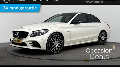 Wit Occasion 2021 Mercedes C300e Business Sedan | € 32.900 (Eerlijke prijs)