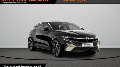 Nieuw Renault Megane E-Tech Iconic 161 kW (219 PK) 2026 Zwart SUV