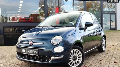 Blauw (metallic) Occasion 2020 Fiat 500C Lounge Cabriolet | € 12.950 (Eerlijke prijs)