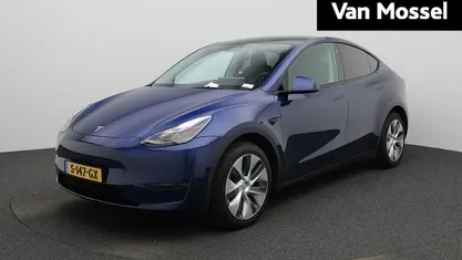 Occasion Tesla Model Y Long Range AWD 378 kW (514 PK) 2023 Blauw SUV