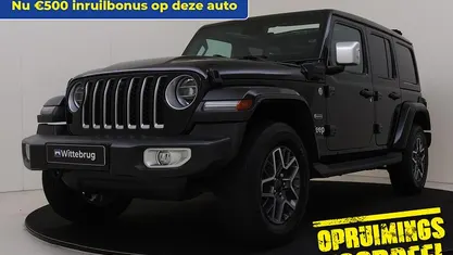 Occasion Jeep Wrangler Unlimited Sahara 381 PK (280 kW) 2023 Zwart SUV
