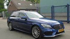 Blauw Gebruikt 2017 Mercedes C250 AMG line Stationwagen | € 17.950 (Eerlijke prijs)