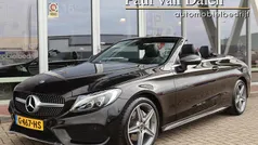 Zwart Gebruikt 2018 Mercedes C180 AMG line Cabriolet | € 29.500 (Eerlijke prijs)