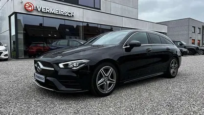 Zwart Gebruikt 2021 Mercedes CLA200 Shooting Brake AMG line Stationwagen | € 27.800 (Eerlijke prijs)