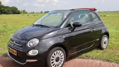 Zwart Gebruikt 2017 Fiat 500 Lounge Cabriolet | € 9.950 (Eerlijke prijs)