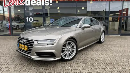Occasion Audi A7 Sportback S-Line 190 PK (139 kW) 2018 Geel (metallic) Hatchback