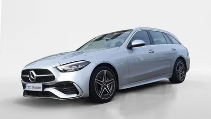 Zilver Occasion 2023 Mercedes C200 AMG line Stationwagen | € 33.440 (Super prijs)