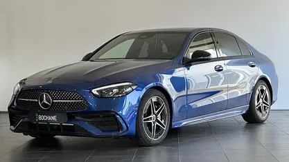 Blauw Gebruikt 2022 Mercedes C180 AMG line Sedan | € 36.745 (Super prijs)