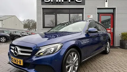 Occasion Mercedes C180 Business 157 PK (115 kW) 2018 Blauw Stationwagen