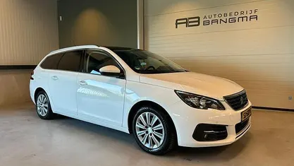 Occasion Peugeot 308 SW Premium 131 PK (96 kW) 2018 Wit Stationwagen