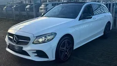 Wit (metallic) Gebruikt 2019 Mercedes C400 Premium Plus Stationwagen | € 34.900 (Goede deal)