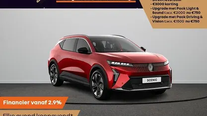 Rood Nieuw 2025 Renault Scenic E-Tech Techno SUV | € 46.765 (Eerlijke prijs)