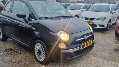 Zwart Occasion 2010 Fiat 500 Lounge Hatchback | € 3.499 (Eerlijke prijs)