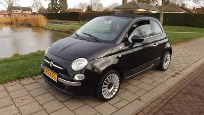 Zwart Gebruikt 2012 Fiat 500 Lounge Cabriolet | € 5.750 (Eerlijke prijs)