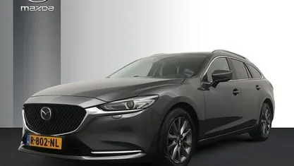 Machine grey (grijs metallic) Occasion 2022 Mazda 6 Stationwagen | € 29.950 (Eerlijke prijs)
