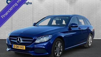 Blauw Occasion 2017 Mercedes C200 Premium Plus Stationwagen | € 16.450 (Eerlijke prijs)