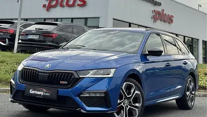 Occasion Skoda Octavia RS 245 PK (180 kW) 2021 Blauw, metallic lak Stationwagen