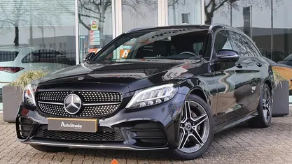 Occasion Mercedes C160 AMG line 129 PK (94 kW) 2019 Zwart Coupé