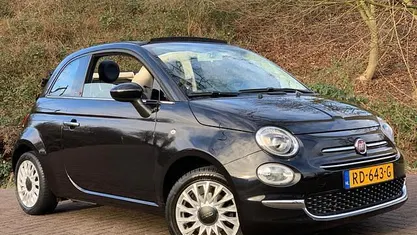 Zwart Occasion 2017 Fiat 500C Lounge Cabriolet | € 10.440 (Eerlijke prijs)