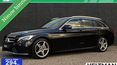 Zwart Gebruikt 2018 Mercedes C180 AMG line Stationwagen | € 21.945 (Eerlijke prijs)