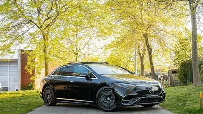 Zwart Gebruikt 2022 Mercedes EQS450+ AMG line Sedan | € 55.995 (Super prijs)