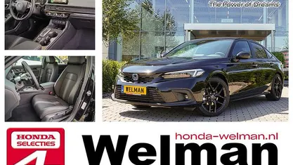 Zwart (metallic) Gebruikt 2024 Honda Civic Hybrid Hatchback | € 36.950 (Eerlijke prijs)