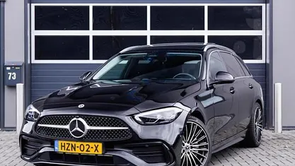 Occasion Mercedes C220 AMG line 199 PK (146 kW) 2022 Zwart Stationwagen