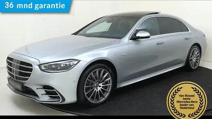 Zilver Occasion 2025 Mercedes S580 AMG line Sedan | € 129.945 (Super prijs)