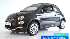 Zwart Gebruikt 2020 Fiat 500 Lounge Cabriolet | € 15.395 (Eerlijke prijs)