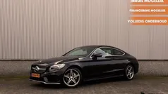 Zwart, metallic lak Gebruikt 2016 Mercedes C180 AMG line Coupé | € 19.900 (Eerlijke prijs)