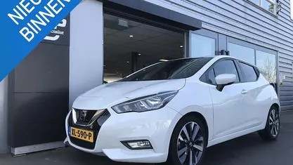 Occasion Nissan Micra Tekna 101 PK (74 kW) 2019 Wit Hatchback