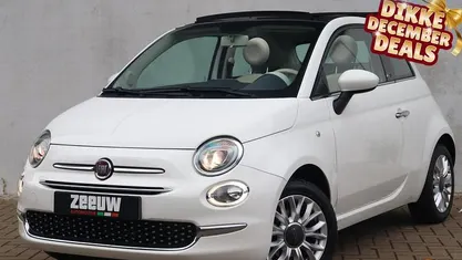 Wit Gebruikt 2017 Fiat 500C Lounge Cabriolet | € 10.900 (Eerlijke prijs)