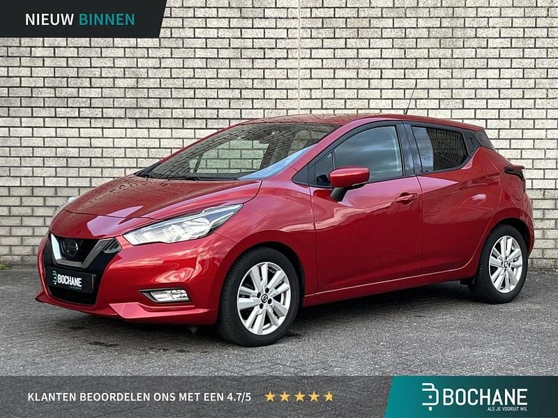 Rood Gebruikt 2020 Nissan Micra N-Connecta Hatchback | € 14.245 (Eerlijke prijs) - Afbeelding 1/4