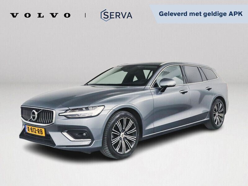 Grijs Gebruikt 2021 Volvo V60 Inscription Stationwagen | € 24.900 (Eerlijke prijs) - Afbeelding 1/4