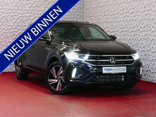 Zwart Nieuw 2024 VW T-Roc R-line SUV | € 40.940 (Super prijs) - Afbeelding 1/4