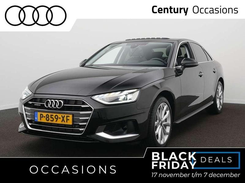 Zwart Gebruikt 2022 Audi A4 Advanced Sedan | € 37.500 (Eerlijke prijs) - Afbeelding 1/4