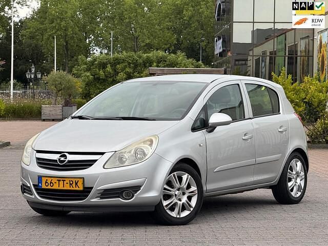 Grijs Gebruikt 2007 Opel Corsa Enjoy Hatchback | € 1.750 (Duur) - Afbeelding 1/4