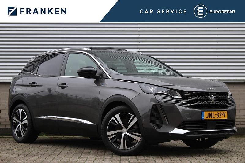 Grijs Gebruikt 2022 Peugeot 3008 GT SUV | € 26.645 (Eerlijke prijs) - Afbeelding 1/4