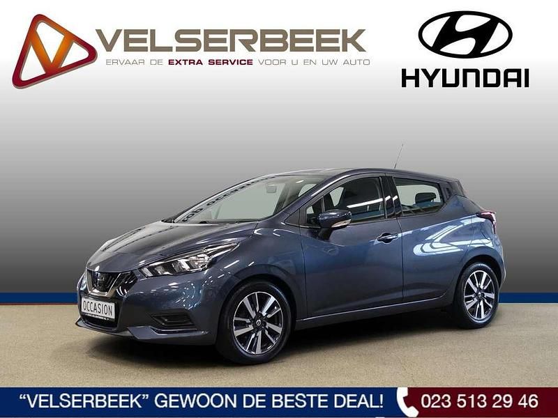 Grijs Gebruikt 2019 Nissan Micra Acenta Hatchback | € 9.745 (Eerlijke prijs) - Afbeelding 1/4