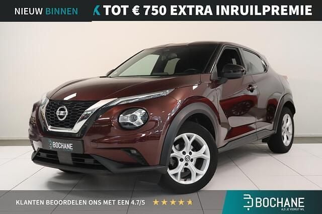 Dark red (nbq) Gebruikt 2021 Nissan Juke N-Connecta SUV | € 18.700 (Goede deal) - Afbeelding 1/4