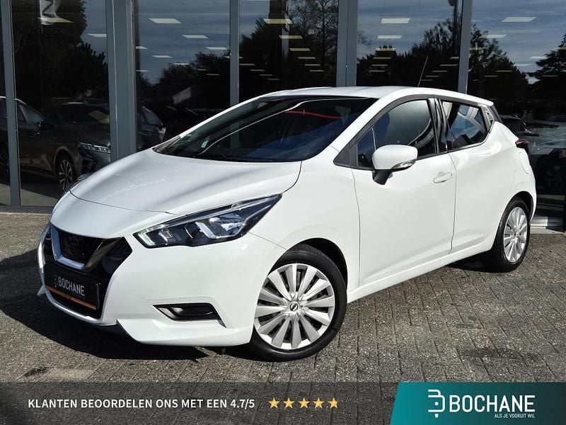 Wit Occasion 2020 Nissan Micra Acenta Hatchback | € 12.085 (Goede deal) - Afbeelding 1/4