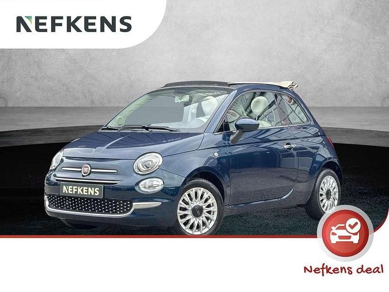 Blauw Gebruikt 2018 Fiat 500C Lounge Cabriolet | € 16.925 (Duur) - Afbeelding 1/3