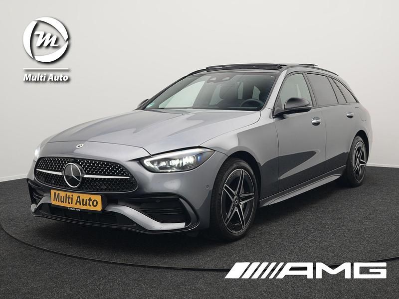 Grijs Gebruikt 2022 Mercedes C300 AMG line Stationwagen | € 40.740 (Eerlijke prijs) - Afbeelding 1/3