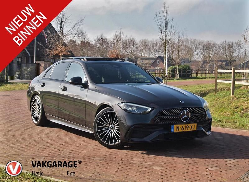Occasion Mercedes C180 AMG line 2022 Grijs Sedan